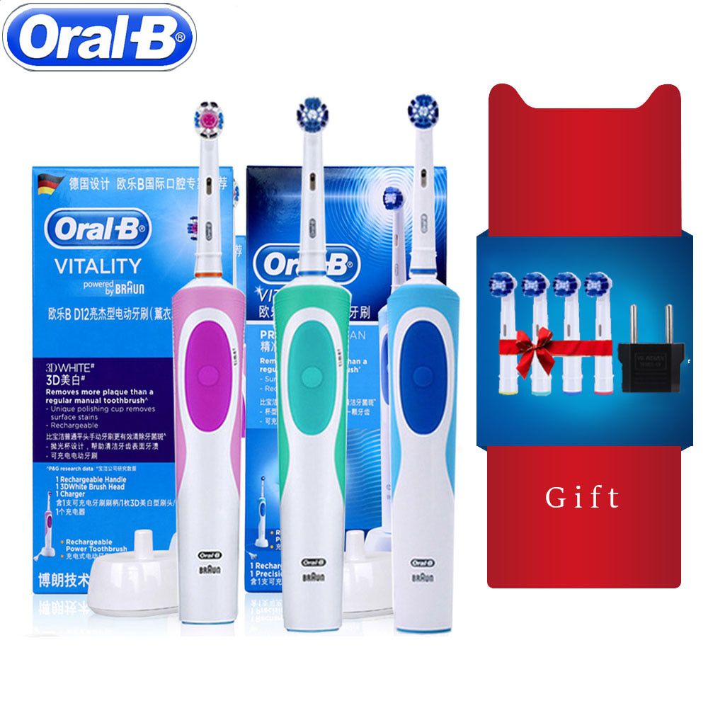 Toothbrush Rechargeable Toothbrush Oralb Toothbrush Holder Replacement Heads Sonic Rotation Adults Smart Time D12  D12013