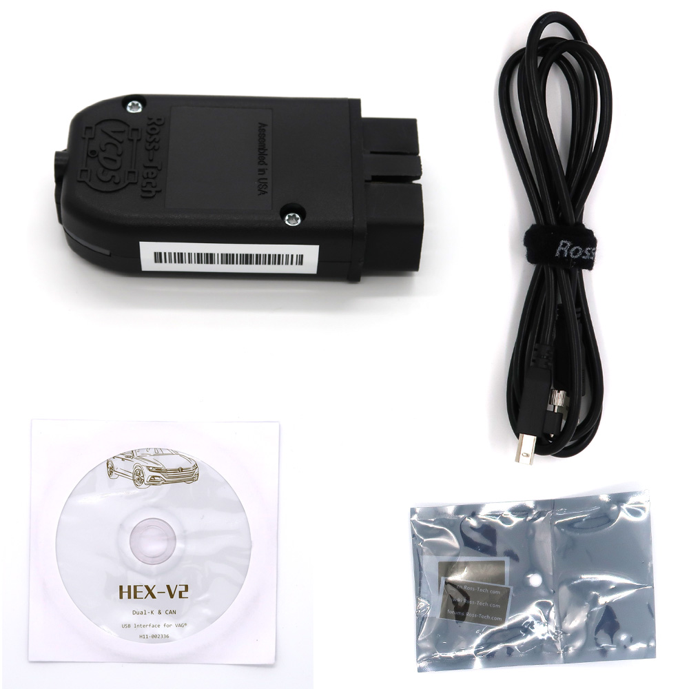 New Real HEX-V2 HEX V2 Dual K & CAN USB VAG Car Diagnostic interface