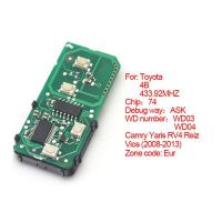 Smart card board 4 buttons 433.92MHZ number :271451-3370-Eur for Toyota