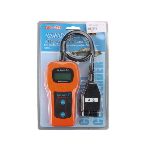 U480 OBD2 CAN BUS Code Scanner OBDII Engine Code Reader