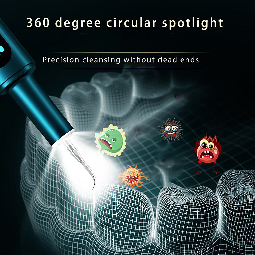 Ultra Sonic Tooth Cleaner Home Calculus Remover Dental Scaling Smoke Stains Tartar Plaque Teeth Whiten Electric Teeth Cleaning