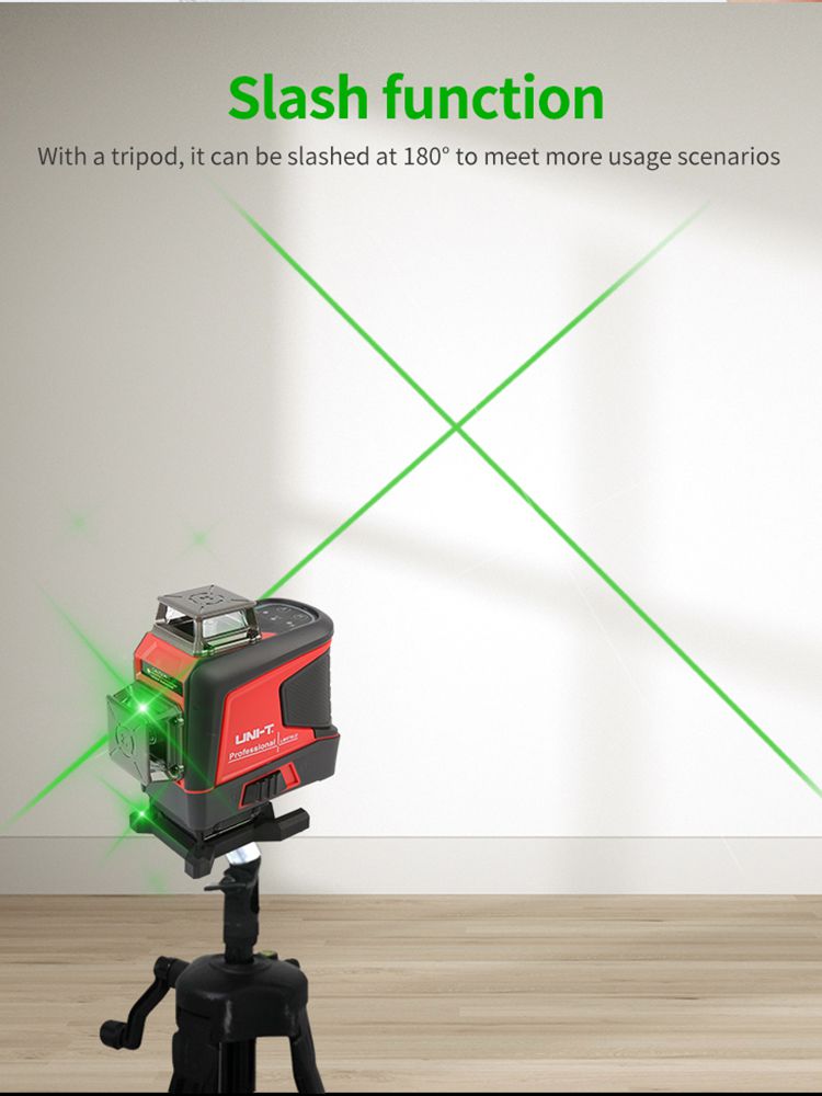 UNI-T LM576LD LM585LD LM575LD LM573LD-II LM570LD-II 360 Laser Level 3D 12 16 Line Self-leveling Laser Vertical Cross Green Laser Beam Line Leveler