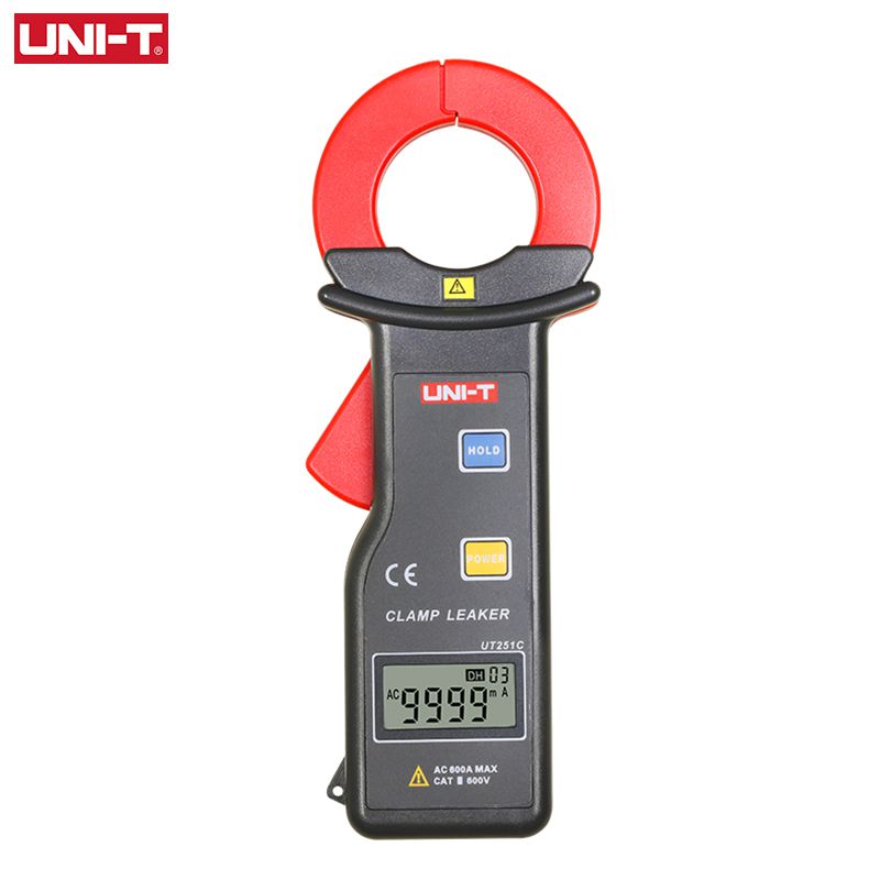 UNI-T Leakage Current Clamp Meter UT251A UT251C 600A Amperometric Clamp Digital Ammeter Current Tester High Sensitivity Data Hold