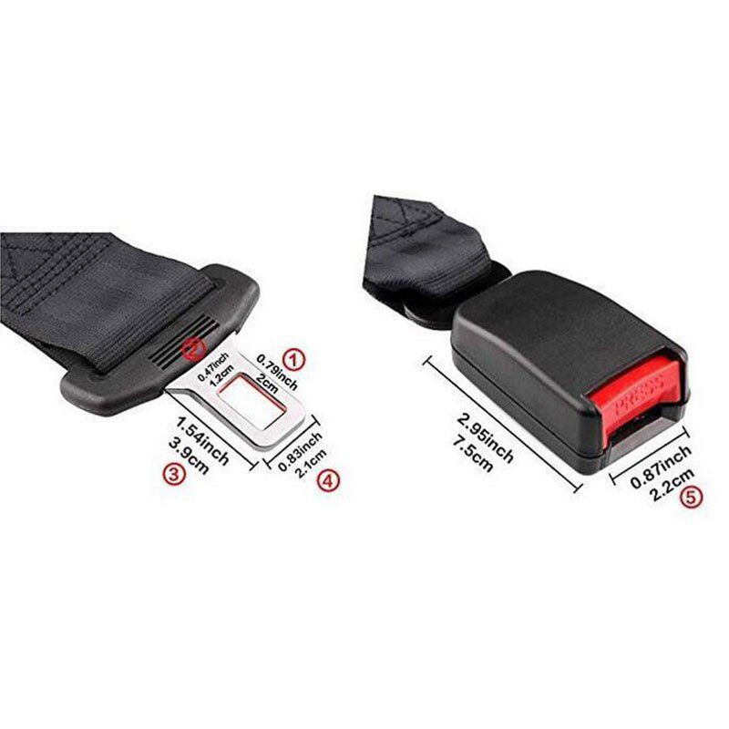 Universal Seat Belt Cover Car Safety Belt Extender 3 Size Seat Belt Extension Plug Buckle Seatbelt Clip Auto Accessories