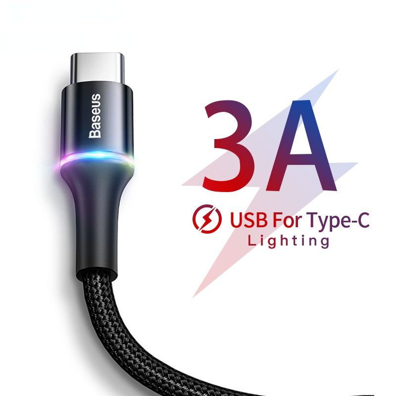 USB Type C Cable For Samsung Xiaomi Redmi Note 7 10 3A Fast Charging Cord USB-C Charger Mobile Phone USBC Type-c Cable 3m