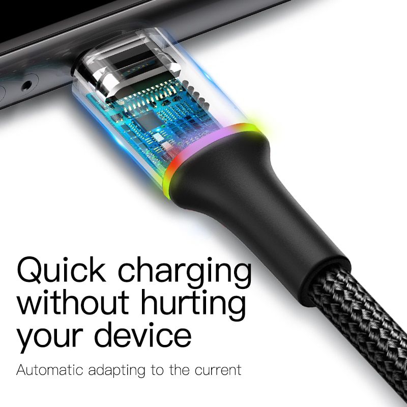 USB Type C Cable For Samsung Xiaomi Redmi Note 7 10 3A Fast Charging Cord USB-C Charger Mobile Phone USBC Type-c Cable 3m