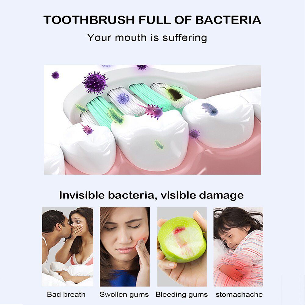 MINI UV Light Toothbrush Holder Wall Toothbrush Sterilizer ReChargeable Antibacteria Ultraviolet Tooth brush Bathroom Equipment