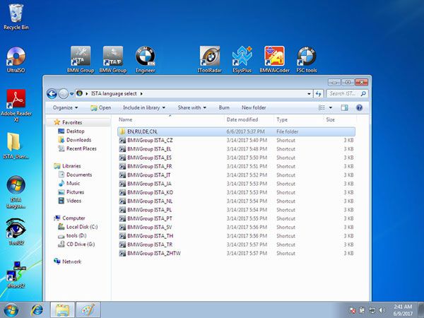 V2017.5 BMW ICOM Software HDD ISTA-D 4.05.20 ISTA-P 3.61.4.002 with Engineers Programming for Windows 7 System