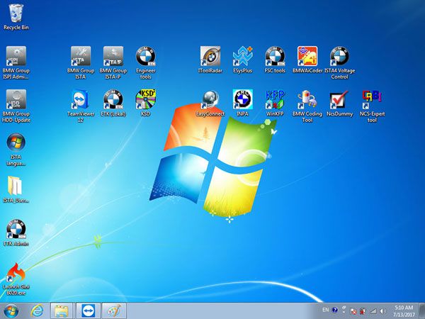 V2017.7 BMW ICOM Software HDD ISTA-D 4.05.32 ISTA-P 3.61.5 with Engineers Programming for Windows 7 System