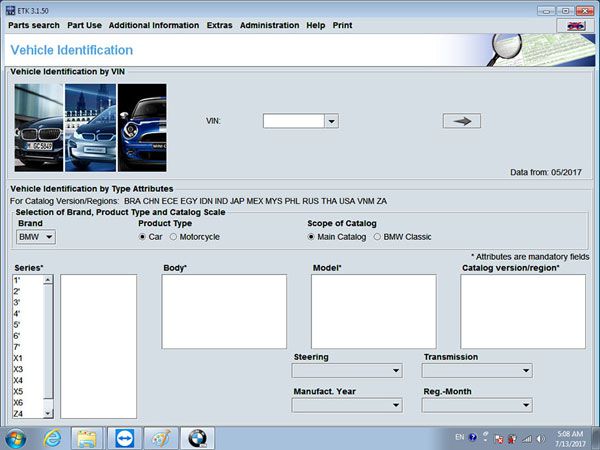 V2017.7 BMW ICOM Software HDD ISTA-D 4.05.32 ISTA-P 3.61.5 with Engineers Programming for Windows 7 System