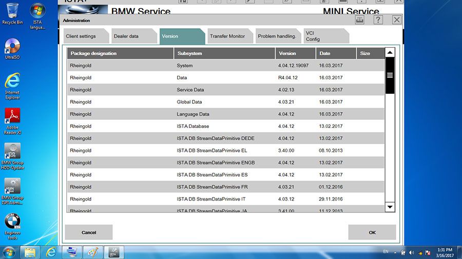 Cheap V2017.03 BMW ICOM Software HDD ISTA-D 4.04.12 ISTA-P 3.60.2.001 with Engineers Programming Windows 7 System