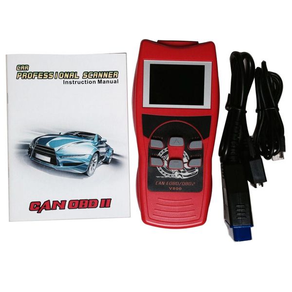 V800 Colorful CAN-Bus OBDII OBD2 EOBD Trouble Code Read Diagnose Tester Diagnostic Scanner