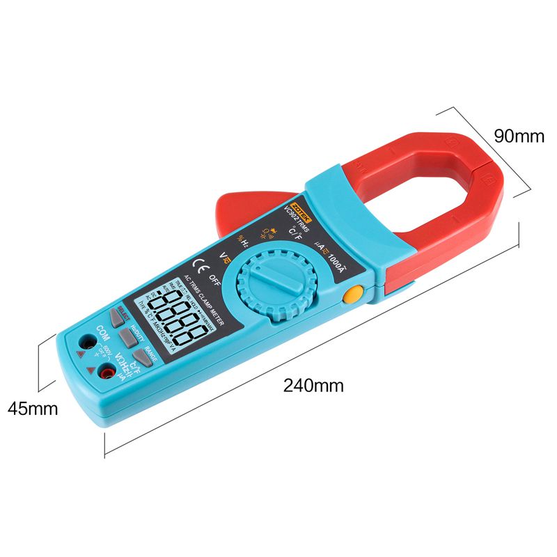 VC903 VC902 True RMS Digital Clamp Meter Ac/Dc Current Voltage Automatic Range Capacitance Resistance High Precision Multimeter