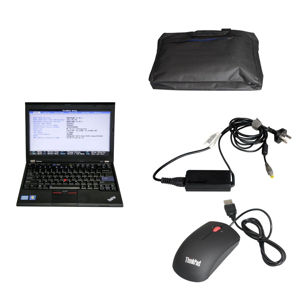 USB VCX NANO Ford/Mazda, JLR or GM/Opel or WIFI VCX NANO Toyota with 500GB Software HDD  Pre-installed on Lenovo X220 Laptop