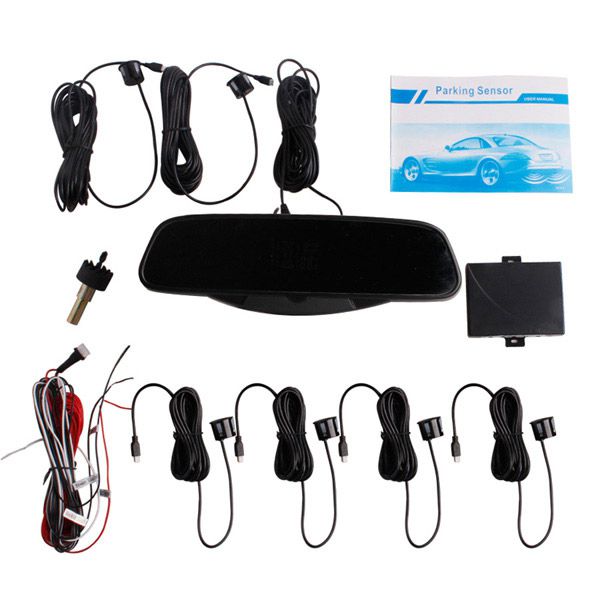 VFD Rearview Mirror LED Display Parking Sensor