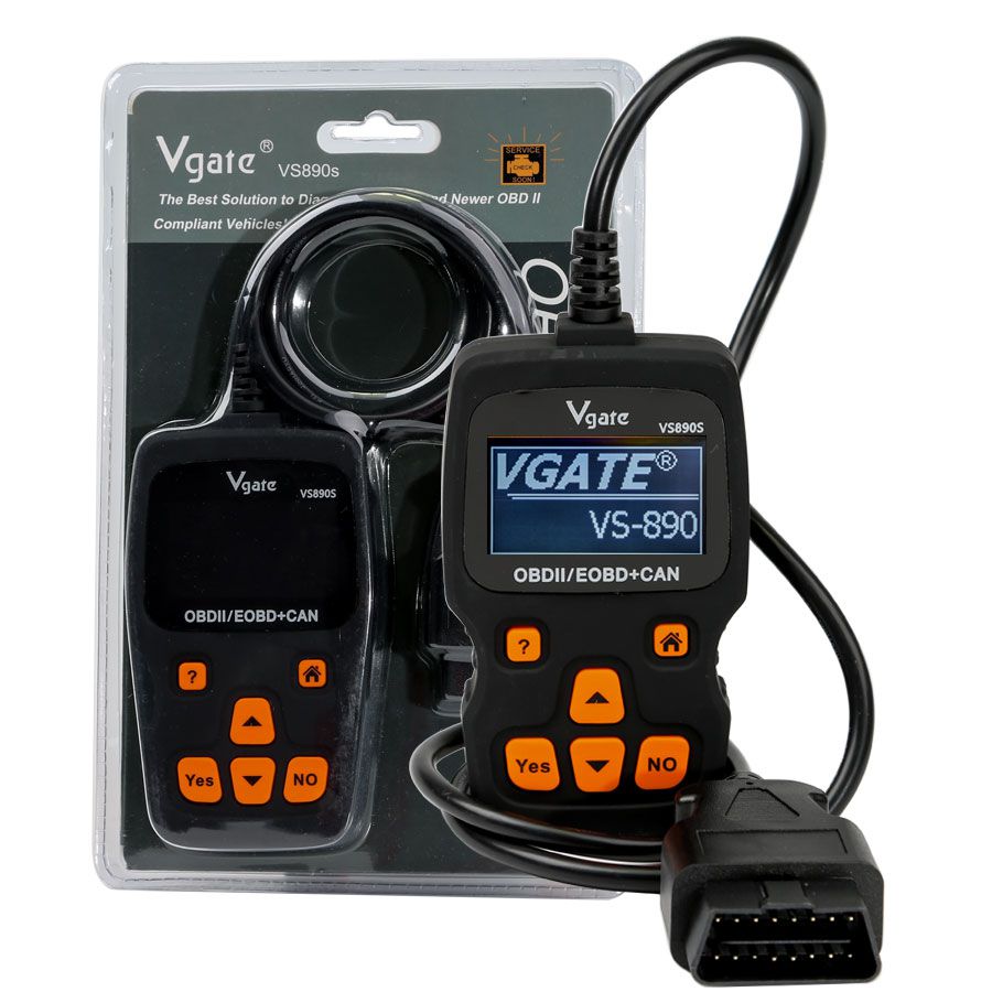 Vgate VS890S Car OBDII Code Reader Support Multi-Brands Cars Update Version of VS890