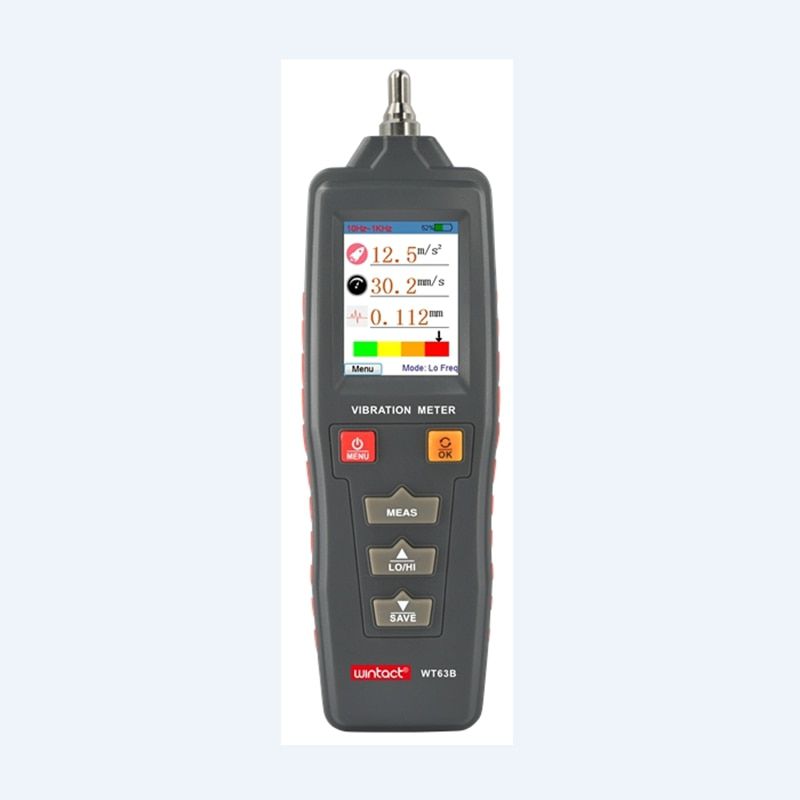 Mechanical Equipment Vibration Tester Curve Display Acceleration Velocity Displacement Digital Vibration Analyzer Magnetic Probe