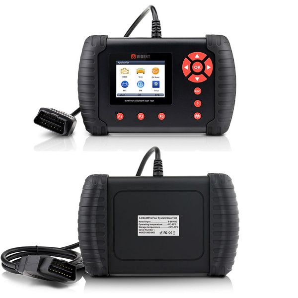 VIDENT iLink440 Four System Scan Tool Supports Engine ABS Air Bag SRS EPB Reset Battery Configuration