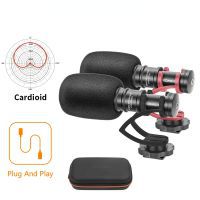 VM10II Mini Condenser Camera Microphone Portable Cardioid Video Mic for DSLR iPhone Samsung Smartphone Recording Shooting