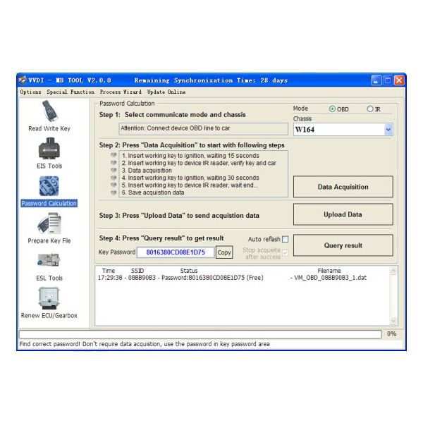 VVDI BGA MB TOOL BENZ Password Calculation Token