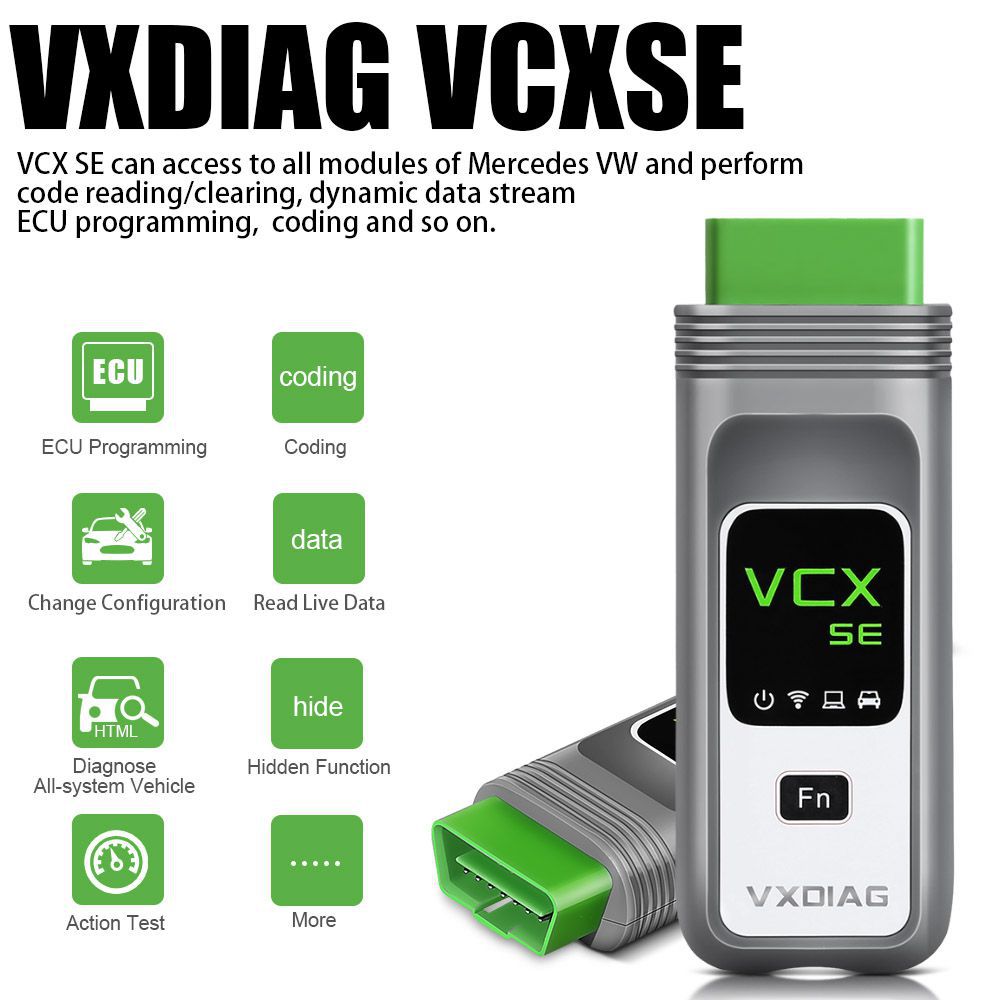 New Arrival VXDIAG VCX SE 6154 OEM Diagnostic Interface Support DOIP for VW, AUDI, SKODA, SEAT Bentley and Lamborghini EU Ship