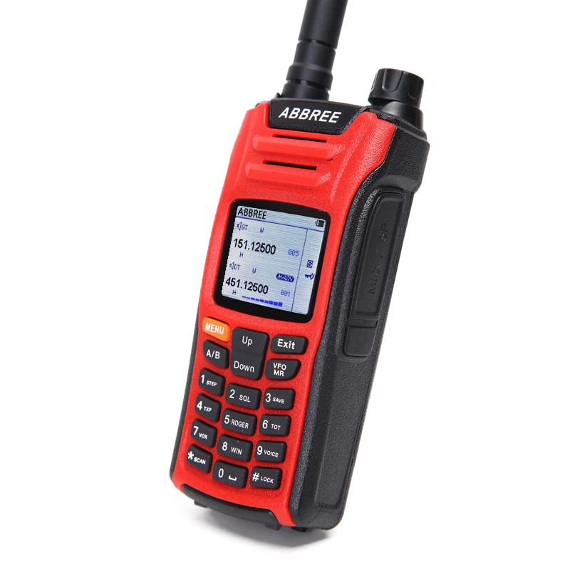 AR-F6 Walkie Talkie six 6 Bands police band LCD Color Display Dual Display Dual Standby 999CH VOX DTMF SOS Ham Radio