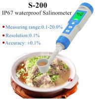 S-200 IP67 waterproof Salinometer Salinity Tester Foods Salt Meter High-precision salt concentration meter for food 40% off