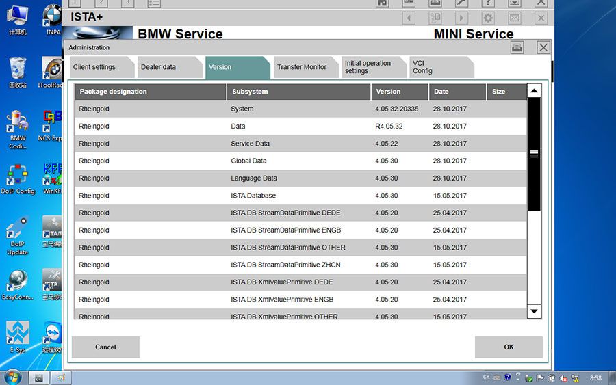 WIFI  BMW ICOM Next Professional Diagnostic Tool  System Version 4.05.32.20335 Diagnostic 4.05.32