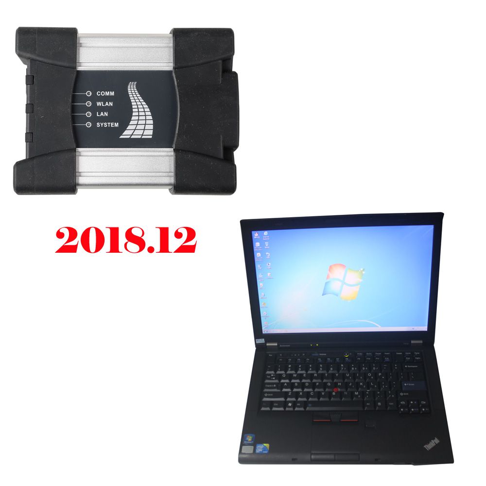 2019.03 Wifi BMW ICOM NEXT A+B+C with Second Hand Lenovo T410 Laptop I5 CPU 4GB