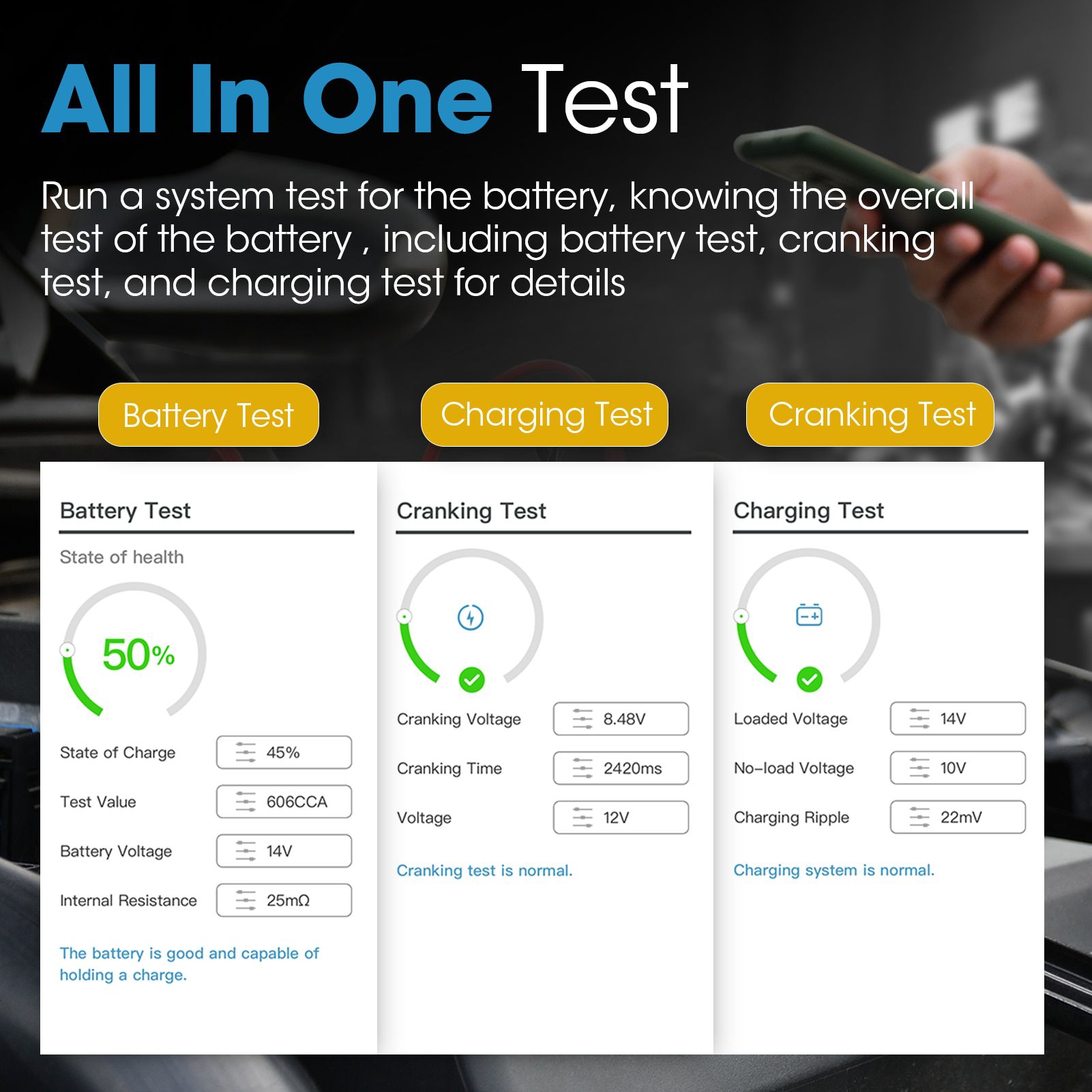 Wireless Car Battery Tester TOPDON BT Mobile Lite Bluetooth 100 -2000CCA Voltage Battery Tester Charger Analyzer Car Repair Tool