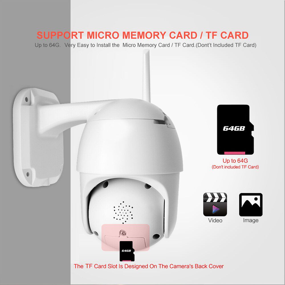 IP Camera wifi 4G Sim card 1080P Wireless  PTZ Camera Dome 2MP CCTV Security Outdoor IR 30M Two Way Audio P2P  CamHi