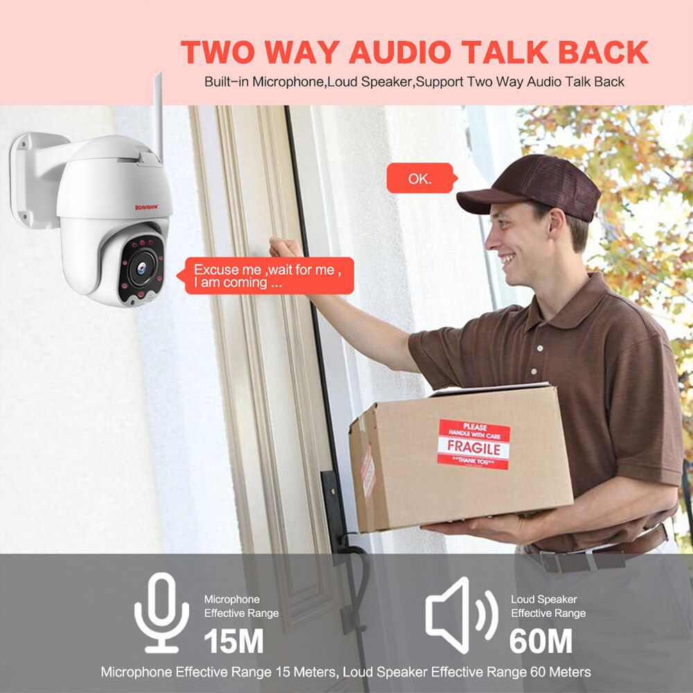 IP Camera wifi 4G Sim card 1080P Wireless  PTZ Camera Dome 2MP CCTV Security Outdoor IR 30M Two Way Audio P2P  CamHi