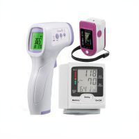 Wrist Blood Pressure Monitor & Fingertip Pulse Oximeter Blood Oxygen Sensor Saturation Monitor & Forehead Infrared Thermometer