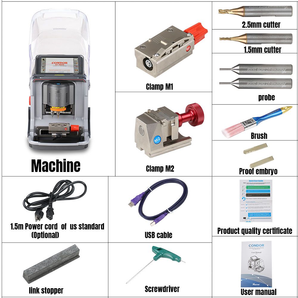 Latest Xhorse Condor MINI Plus Cutting Machine with VVDI MB BGA Tool Benz Key Programmer Get One Free BGA Token Everyday