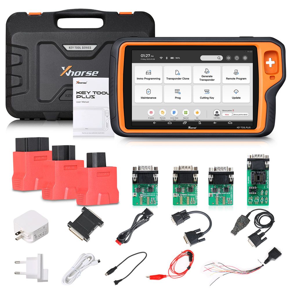 Xhorse VVDI Key Tool Plus Pad Plus Solder-Free Adapters and Cables Full Set XDNPP0CH 16pcs