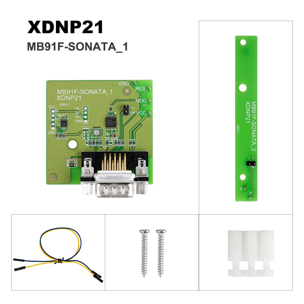 Xhorse XDNPP3 MB91F Doshboard Adapters Solder-Free Honda KIA Hyundai Set 