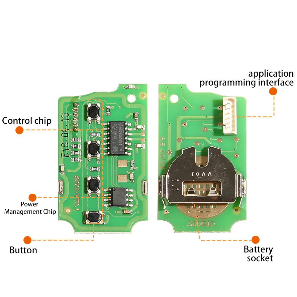 Xhorse XKHO02EN Universal Remote Key Fob 2+1 Button for Honda Type for VVDI Key Tool English Version 5pcs/lot