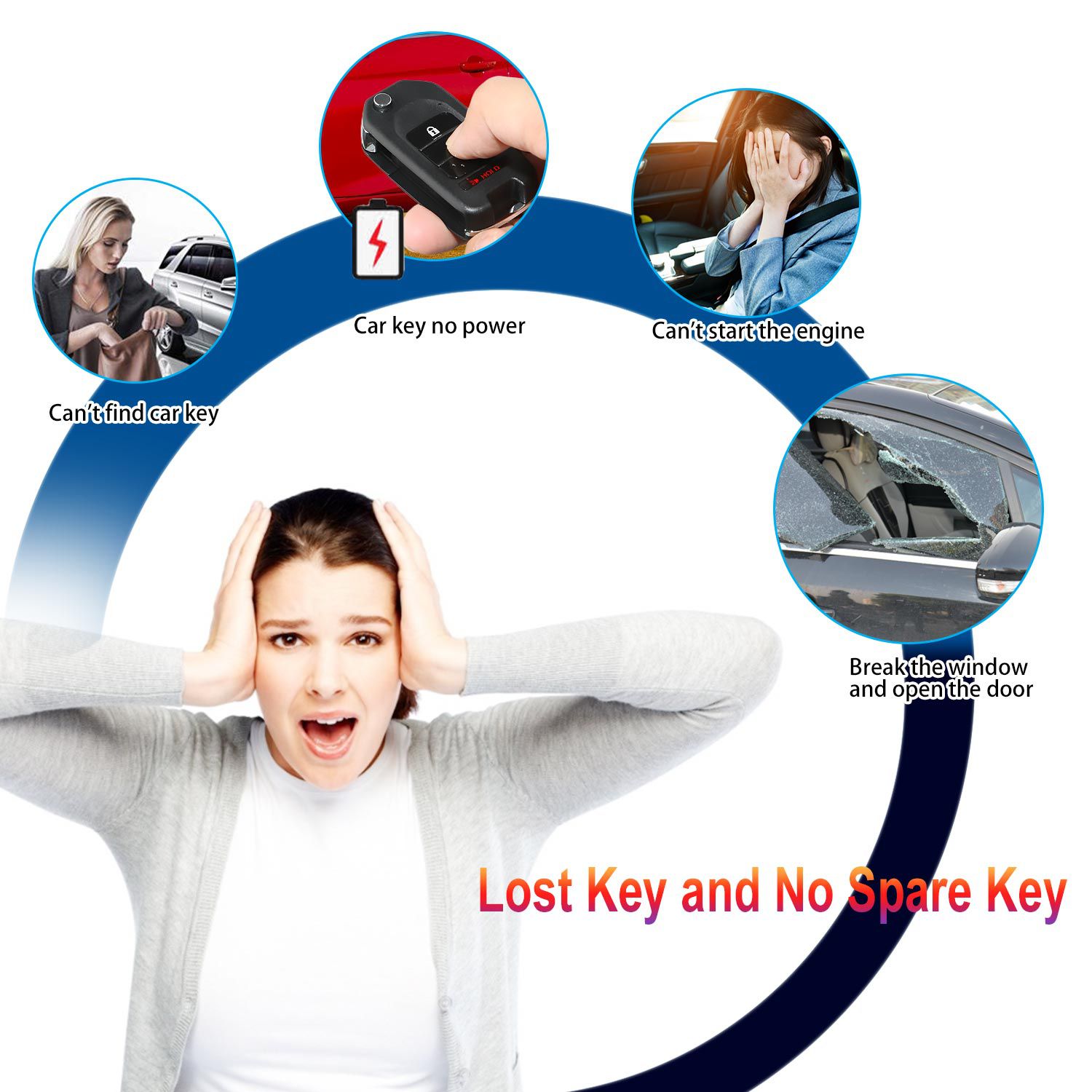 Xhorse XKHO02EN Universal Remote Key Fob 2+1 Button for Honda Type for VVDI Key Tool English Version 5pcs/lot