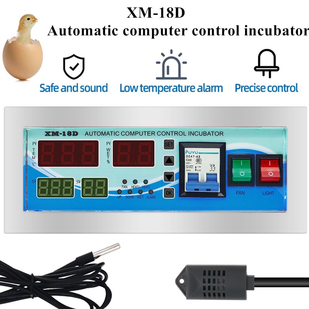 XM-18 Mini Digital automatic egg incubator control system computer control incubator Poultry incubator Egg Hatcher system