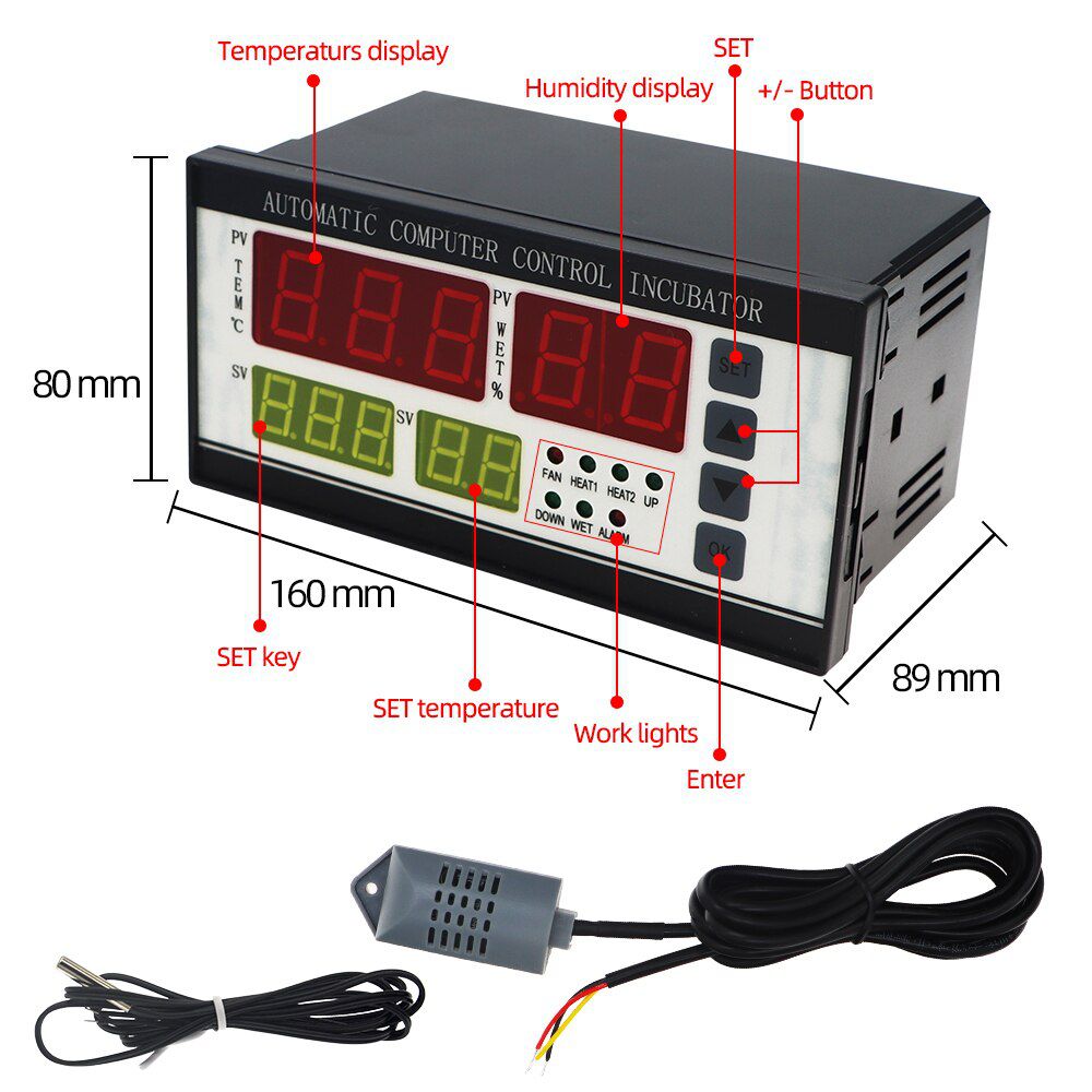 XM-18 Mini Digital automatic egg incubator control system computer control incubator Poultry incubator Egg Hatcher system