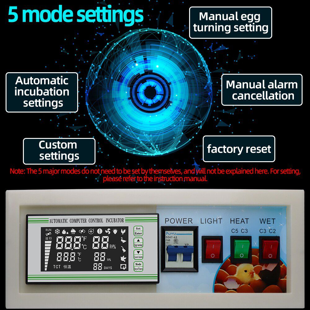 XM-18SE Egg Incubator Incubator Controller Multifunction Controller Full Automatic Control Temperature Humidity Sensor Probe