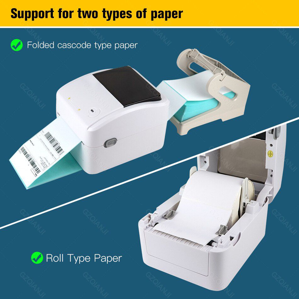 XP-420B Thermal Label Barcode Shipping Printer 4 inch Support QR code 4x6 Shipping Label USB Wifi Bluetooth Lan Port Printer