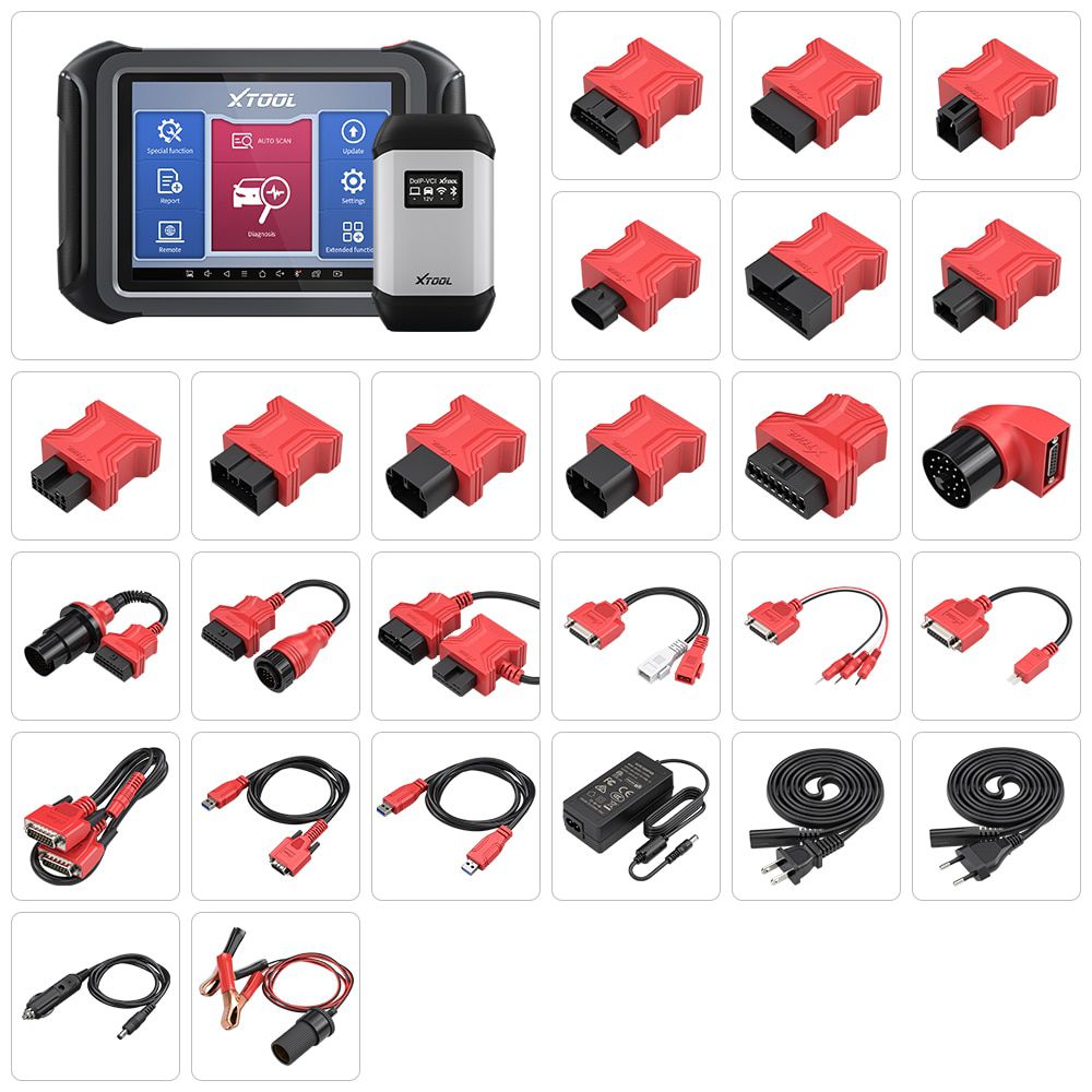 2023 XTOOL D9 PRO OBD2 Bi-directional Scan For VW/BENZ/BW ECU Online Programmer ECU Coding Active Test Diagnostic Tool