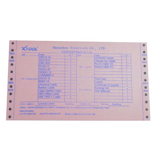 Original XTOOL EZ500 HD Heavy Duty Full System Diagnosis with Special Function(Same function as PS80)