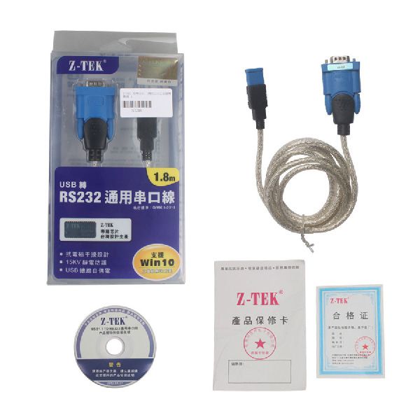 High Quality Z-TEK USB1.1 to RS232 Convert Connector (Can Work with Honda HDS HIM)