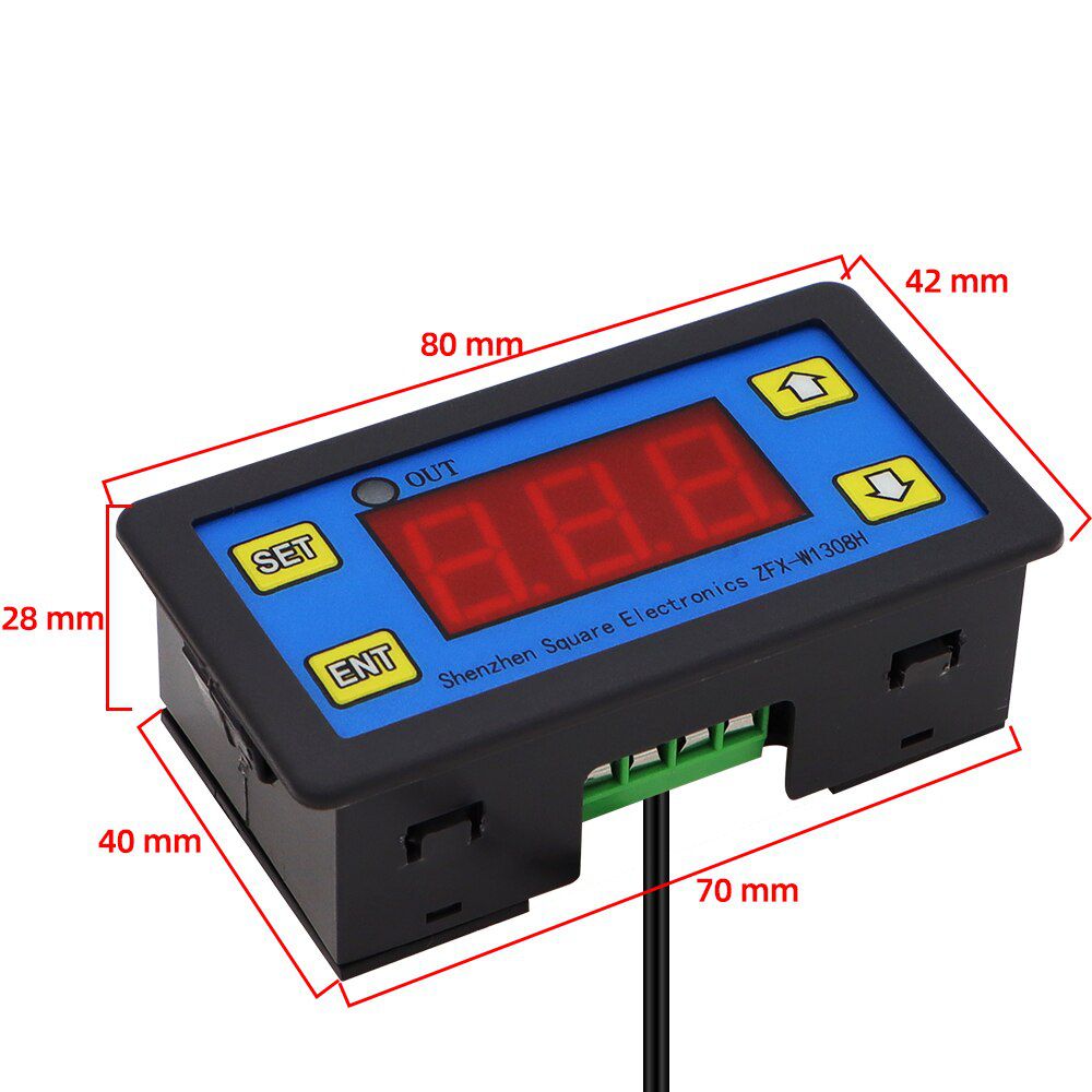 ZFX-W1308H Microcomputer Temperature Controller Thermostat Intelligent Time Controller Adjustable Electronic -55~120 ℃