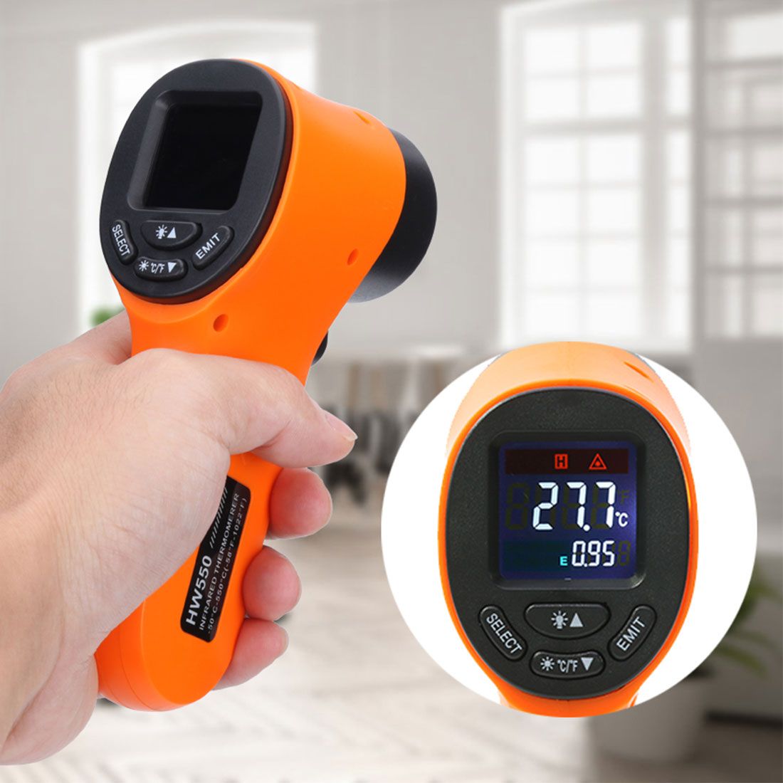 -50~550°C Non-Contact Infrared Kitchen Thermometer