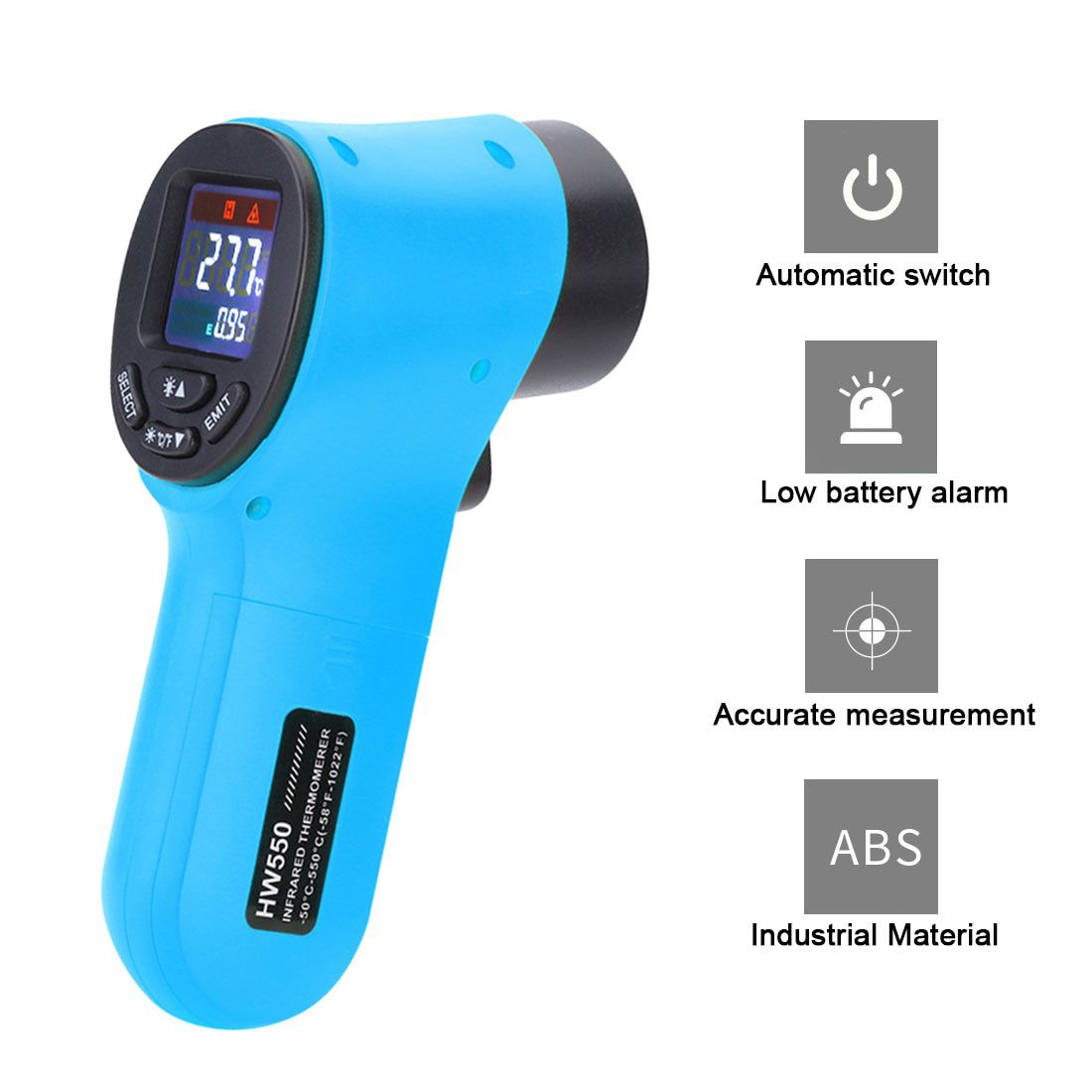 -50~550°C Non-Contact Infrared Kitchen Thermometer