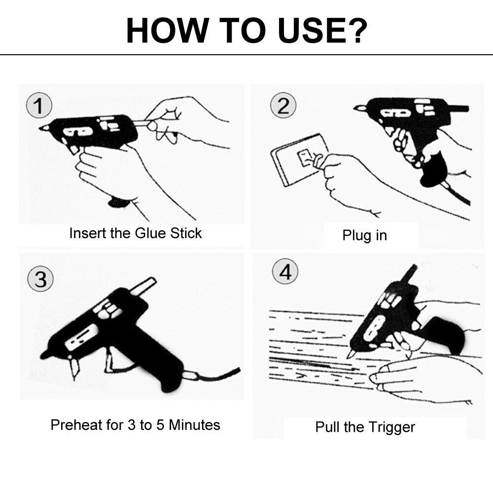 20W Electric Hot Melt Glue Gun