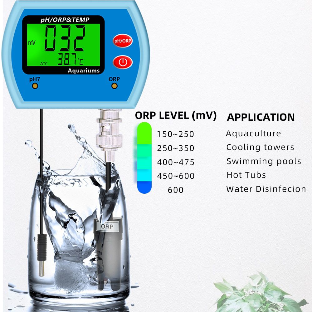 3 in 1 pH ORP&Temp tester Digital pH tester ORP meter